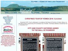 Tablet Screenshot of historicalpine.org